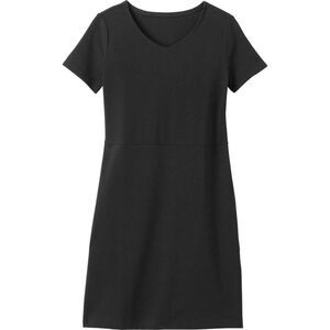 New Duluth Trading Co. Women’s XL Black Jersey Stretch Sheath Dress Sporty Comfy
